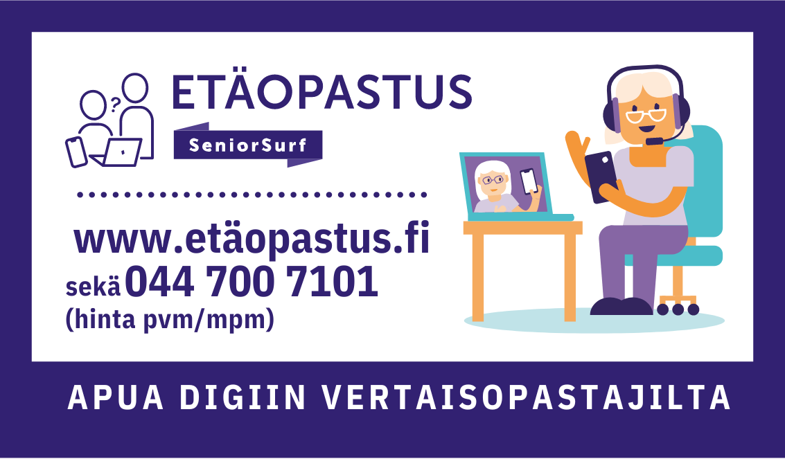 SeniorSurfin etäopastus – Soita milloin vain!